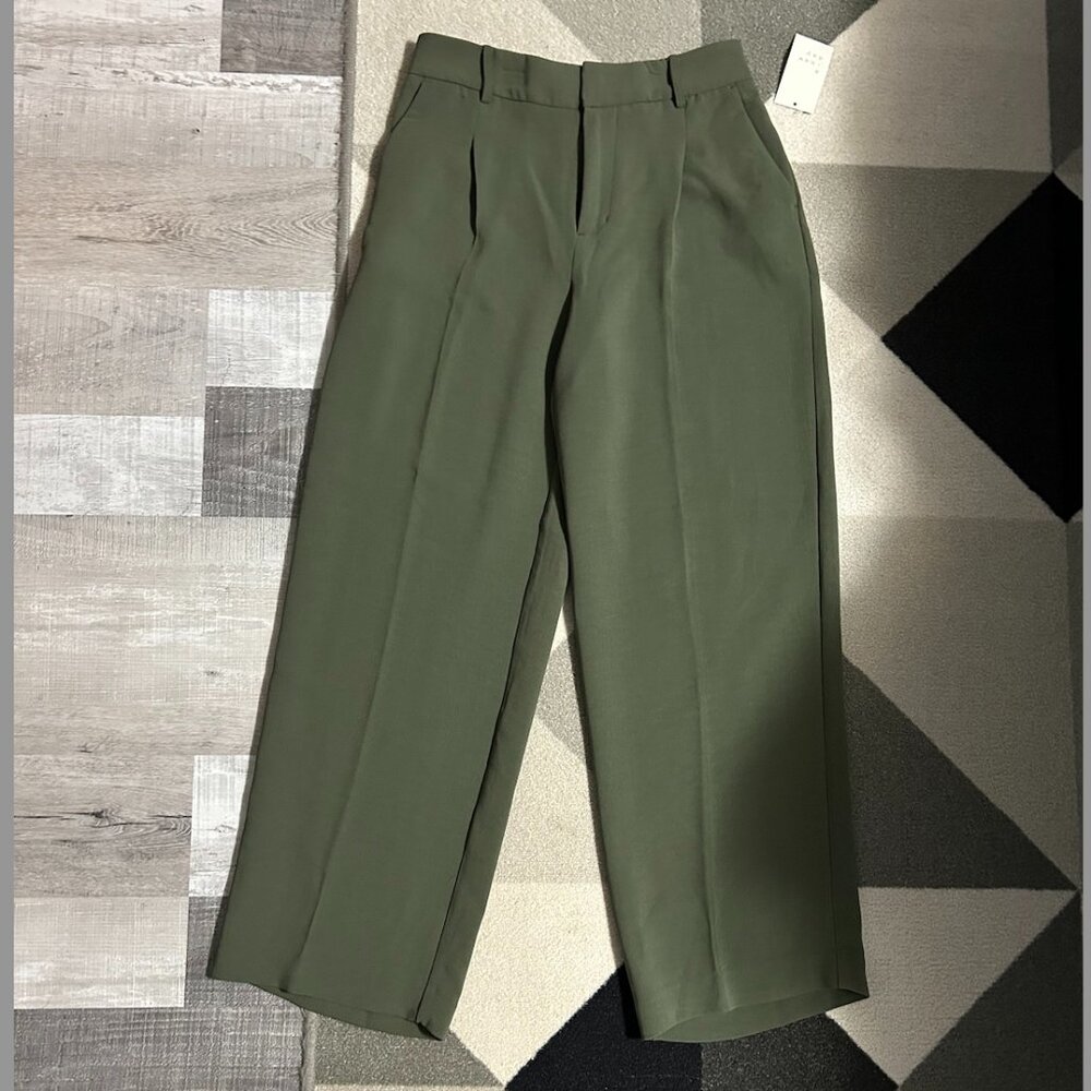 a new day Olive Green High-Waist Tailored Trousers